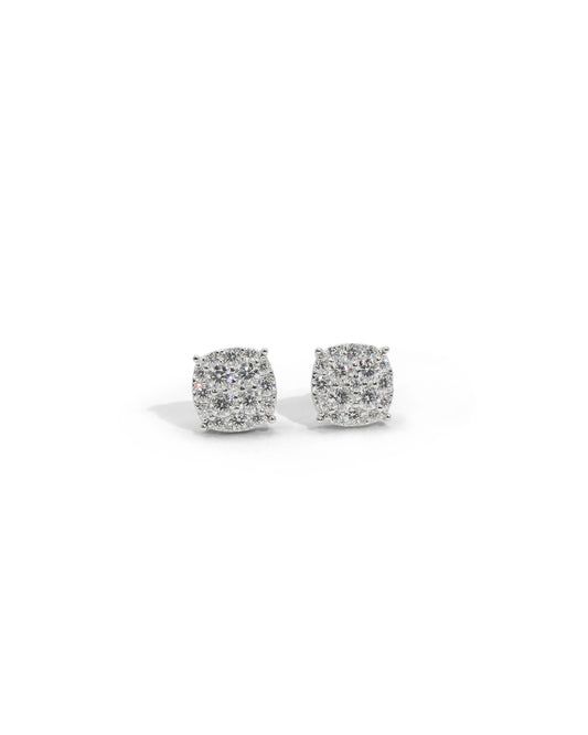 Square Cluster Earrings