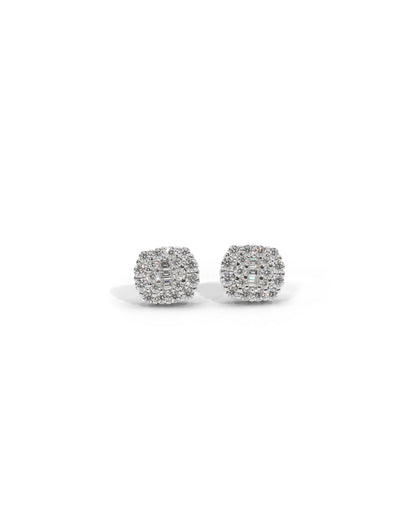 Baguette Cluster Earrings