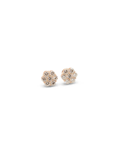 Big Stone Cluster Earrings