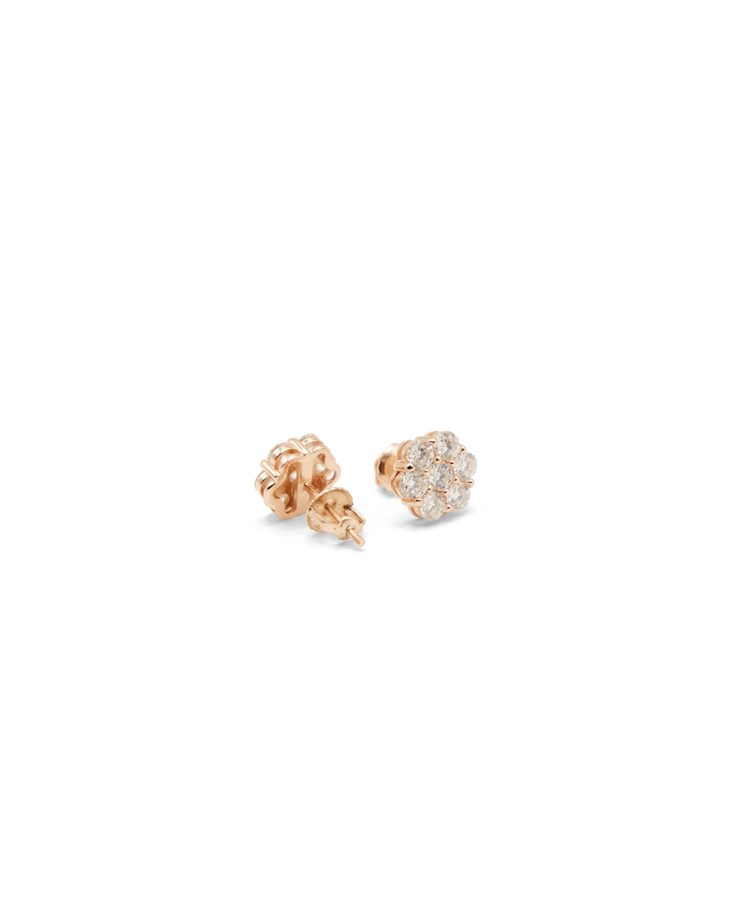 Big Stone Cluster Earrings