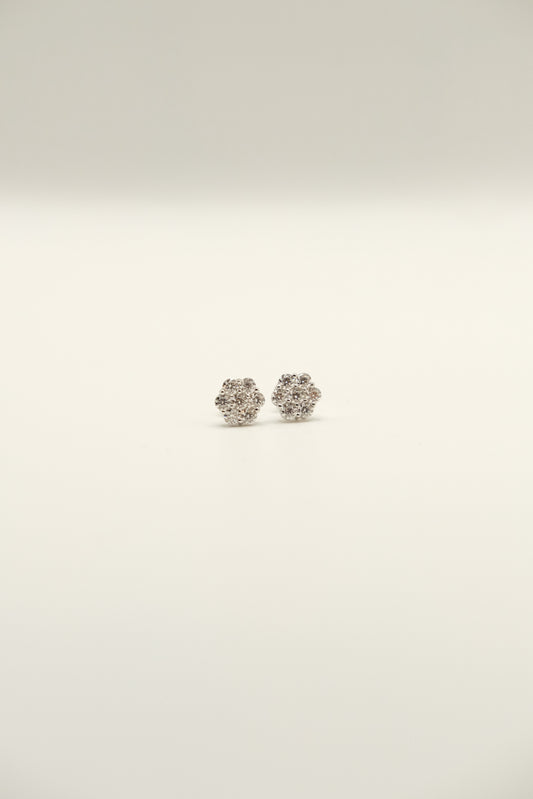 Big Stone Cluster Earrings