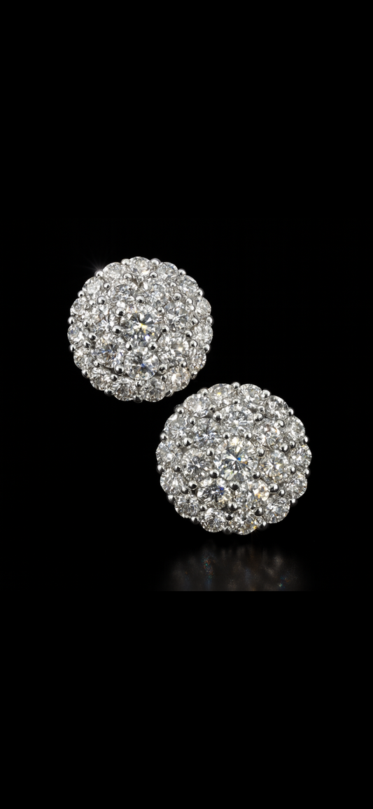 Circle Cluster Earrings